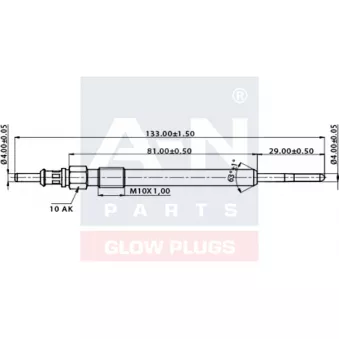 Bougie de préchauffage A-N PARTS
