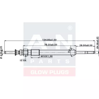 Bougie de préchauffage A-N PARTS