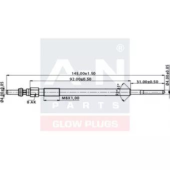 Bougie de préchauffage A-N PARTS