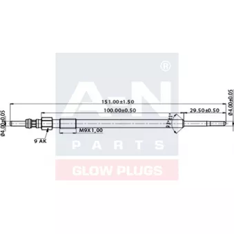 Bougie de préchauffage A-N PARTS