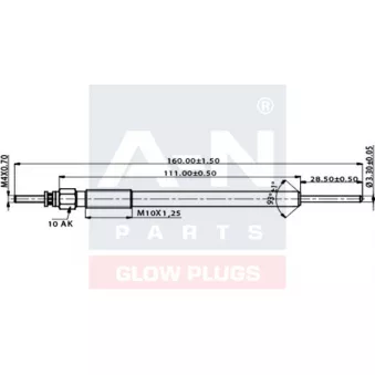 Bougie de préchauffage A-N PARTS