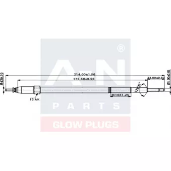 Bougie de préchauffage A-N PARTS