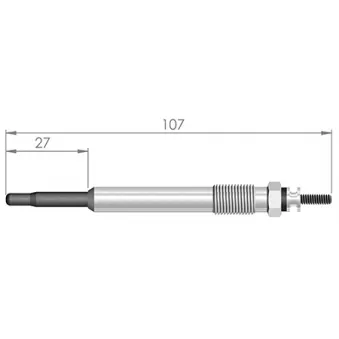 Bougie de préchauffage RESCAL 107 344