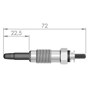 Bougie de préchauffage RESCAL 041 234