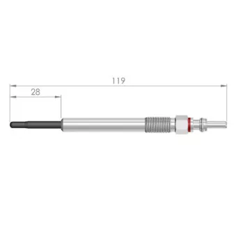 Bougie de préchauffage RESCAL 119 004