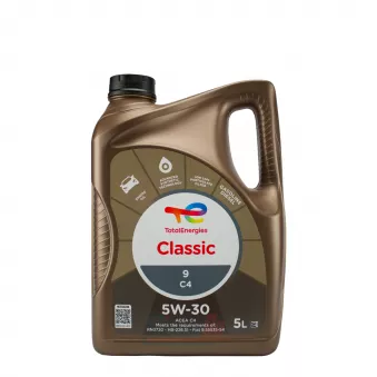Huile moteur 5W-30 Classic 9 C4 - 5L TOTAL