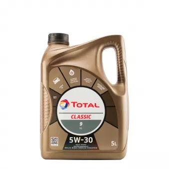 Huile moteur 5W-30 Classic 9 LL - 5L TOTAL 214320