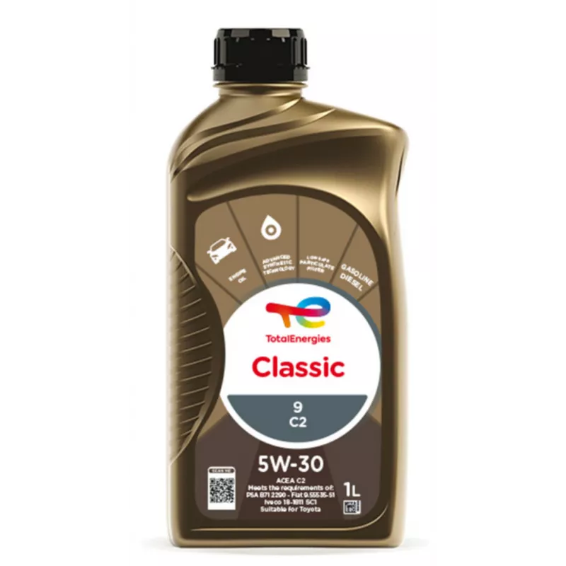 Huile moteur 5W-30 Classic 9 C2 - 1L TOTAL 213787