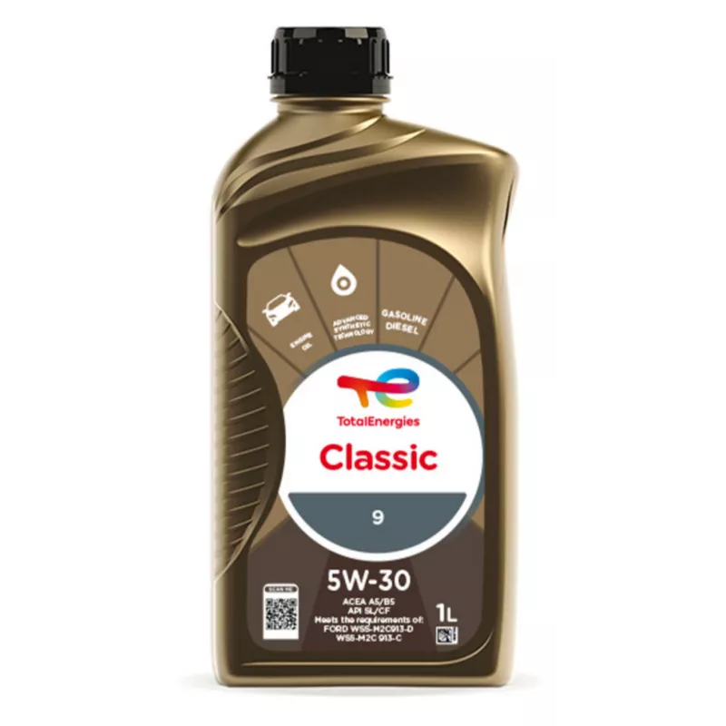 Huile moteur 5W-30 Classic 9 A5/B5 - 1L TOTAL 213786