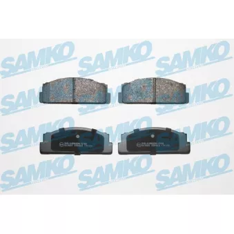 Jeu de 4 plaquettes de frein avant SAMKO 5SP003
