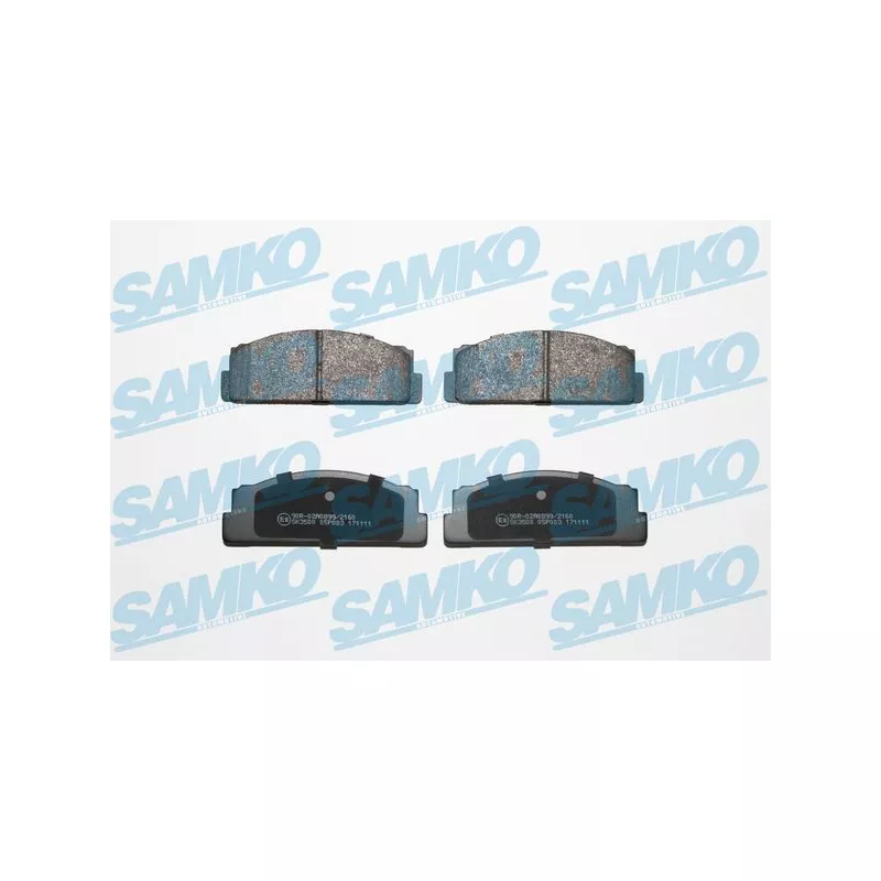 Jeu de 4 plaquettes de frein avant SAMKO 5SP003
