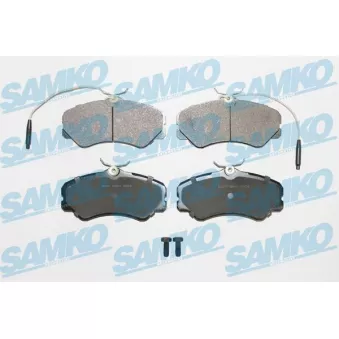 Jeu de 4 plaquettes de frein avant SAMKO