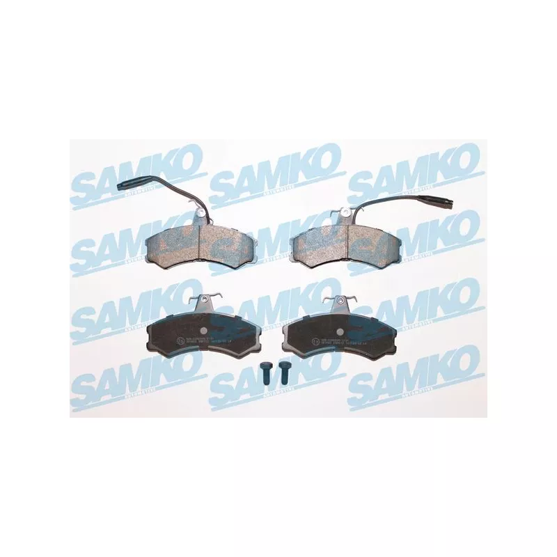 Jeu de 4 plaquettes de frein avant SAMKO 5SP012