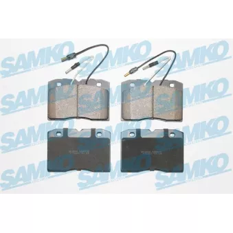 Jeu de 4 plaquettes de frein avant SAMKO 5SP015