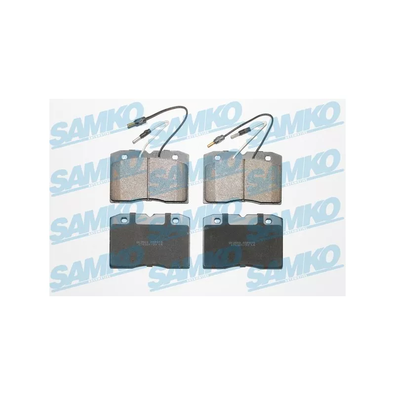 Jeu de 4 plaquettes de frein avant SAMKO 5SP015