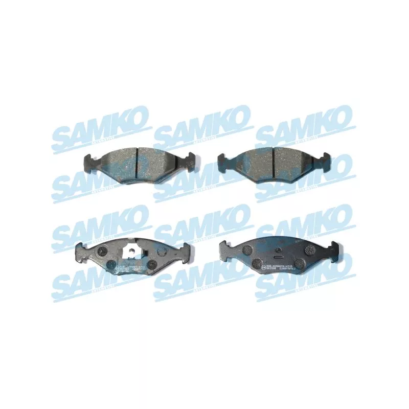 Jeu de 4 plaquettes de frein avant SAMKO 5SP016