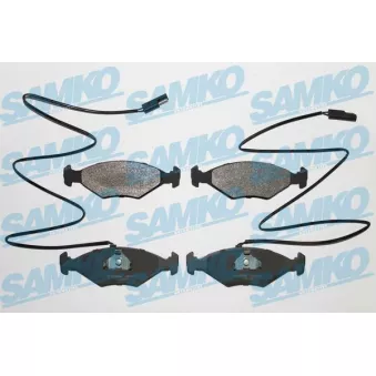 Jeu de 4 plaquettes de frein avant SAMKO