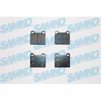 Jeu de 4 plaquettes de frein avant SAMKO
