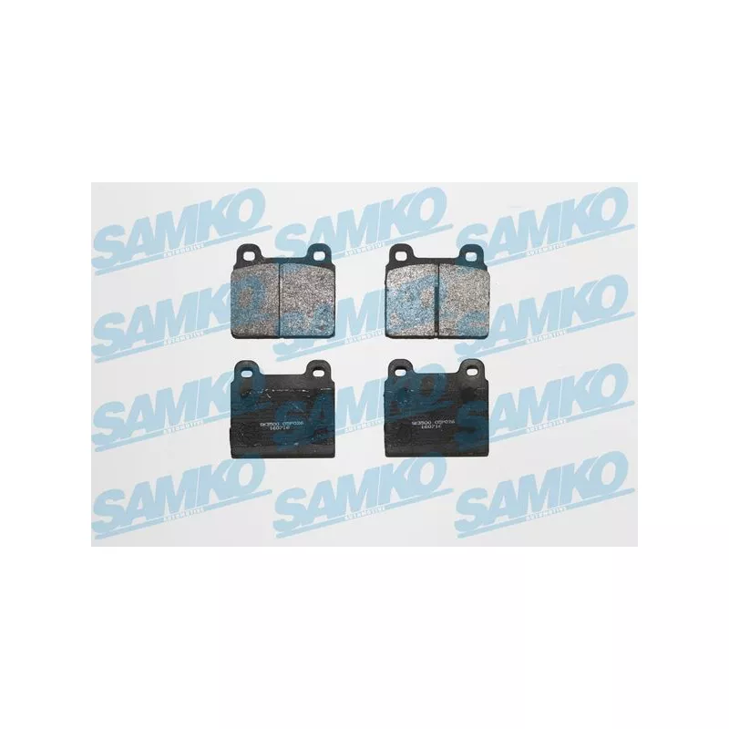 Jeu de 4 plaquettes de frein avant SAMKO 5SP026