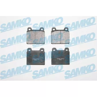 Jeu de 4 plaquettes de frein avant SAMKO 5SP027