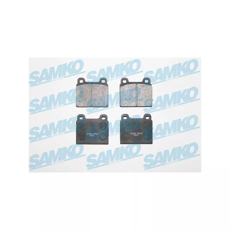 Jeu de 4 plaquettes de frein avant SAMKO 5SP027