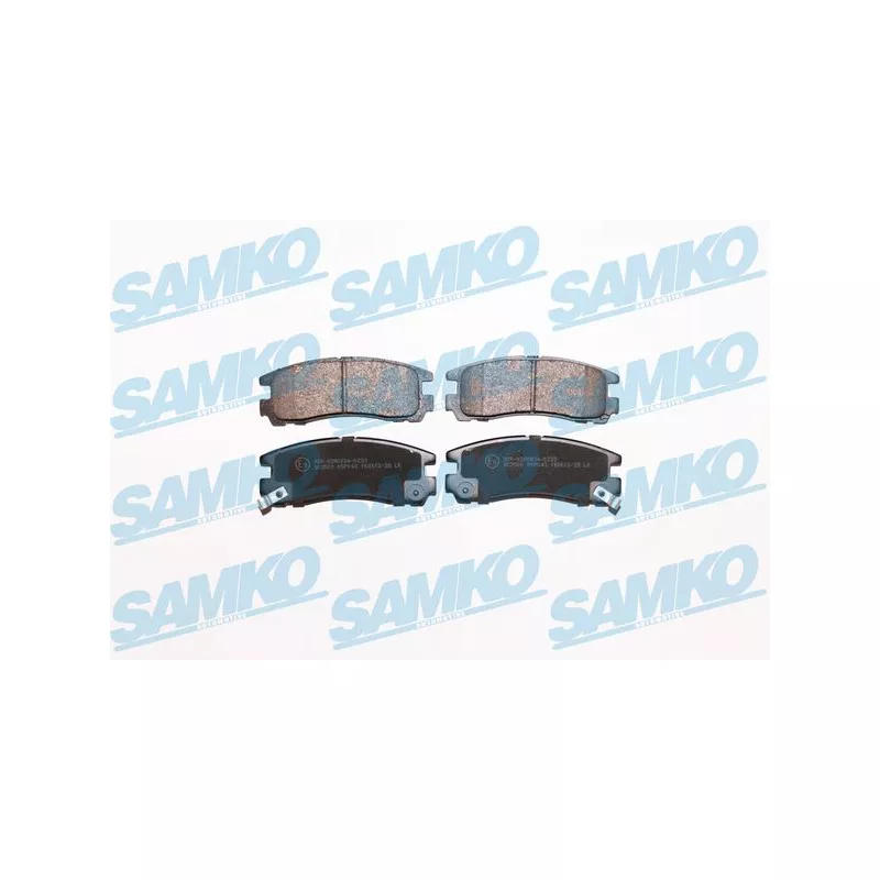Jeu de 4 plaquettes de frein arrière SAMKO 5SP043