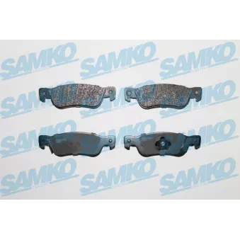 Jeu de 4 plaquettes de frein arrière SAMKO