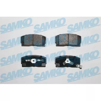 Jeu de 4 plaquettes de frein avant SAMKO