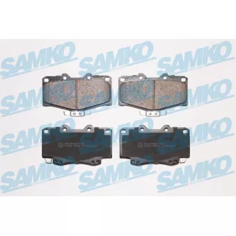 Jeu de 4 plaquettes de frein avant SAMKO