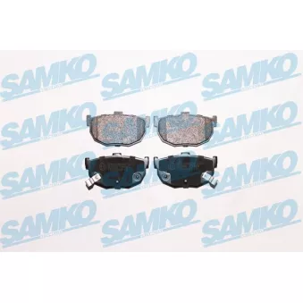Jeu de 4 plaquettes de frein arrière SAMKO