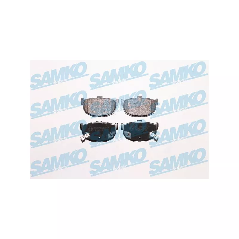 Jeu de 4 plaquettes de frein arrière SAMKO 5SP089
