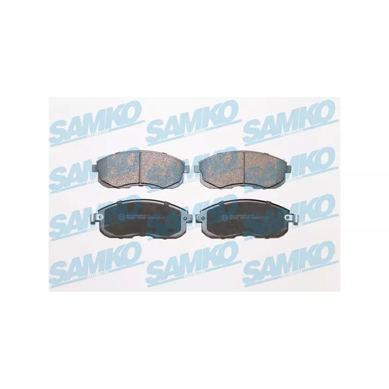 Jeu de 4 plaquettes de frein avant SAMKO 5SP090