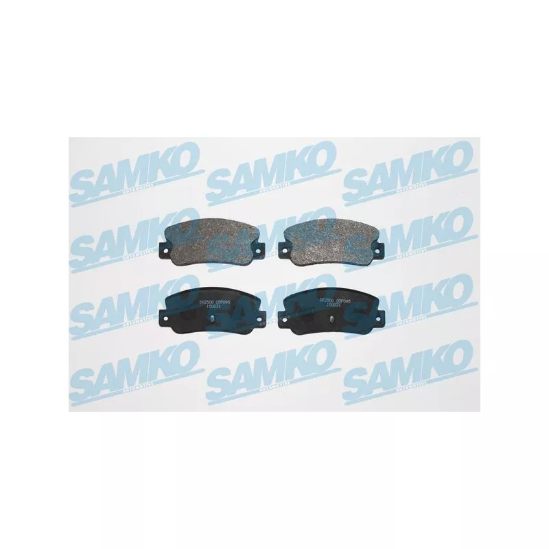 Jeu de 4 plaquettes de frein arrière SAMKO 5SP095