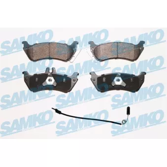 Jeu de 4 plaquettes de frein arrière SAMKO