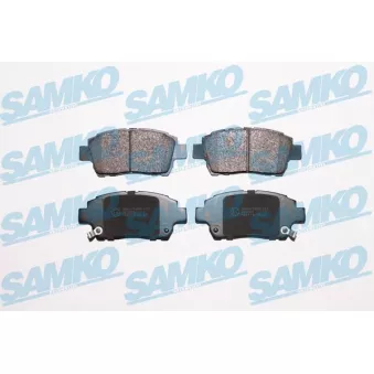 Jeu de 4 plaquettes de frein avant SAMKO