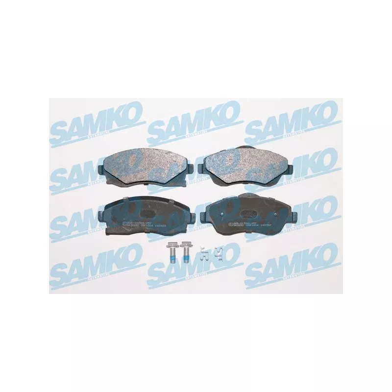 Jeu de 4 plaquettes de frein avant SAMKO 5SP1004