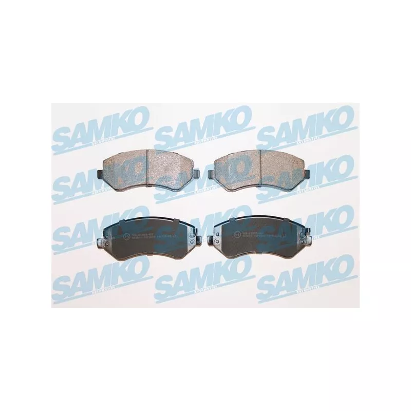 Jeu de 4 plaquettes de frein avant SAMKO 5SP1005