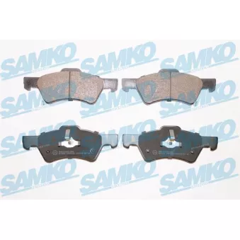 Jeu de 4 plaquettes de frein avant SAMKO 5SP1006
