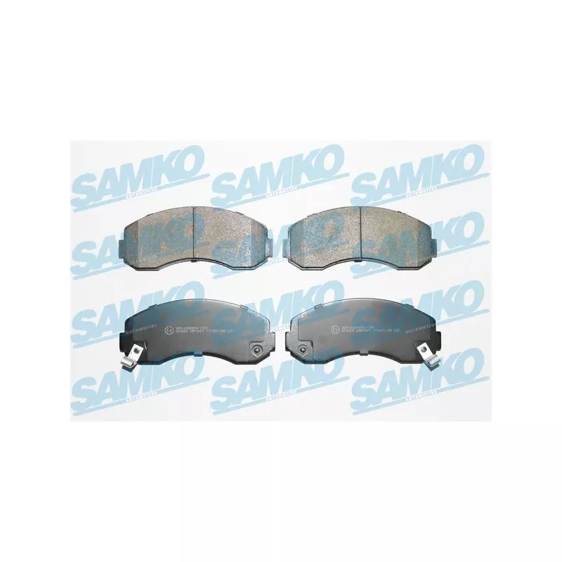 Jeu de 4 plaquettes de frein avant SAMKO 5SP1007