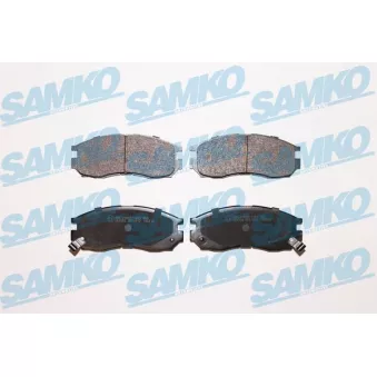 Jeu de 4 plaquettes de frein avant SAMKO 5SP1012