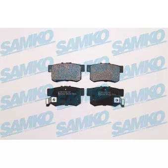 Jeu de 4 plaquettes de frein arrière SAMKO