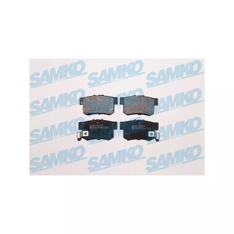 Jeu de 4 plaquettes de frein arrière SAMKO 5SP1014
