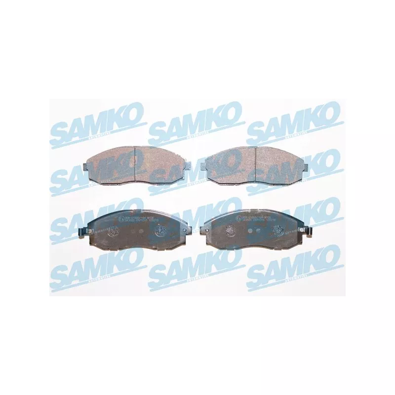 Jeu de 4 plaquettes de frein avant SAMKO 5SP1015