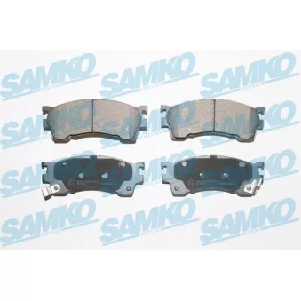 Jeu de 4 plaquettes de frein avant SAMKO