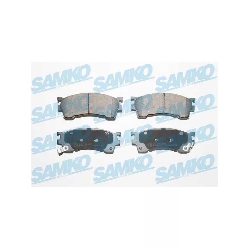 Jeu de 4 plaquettes de frein avant SAMKO 5SP1017