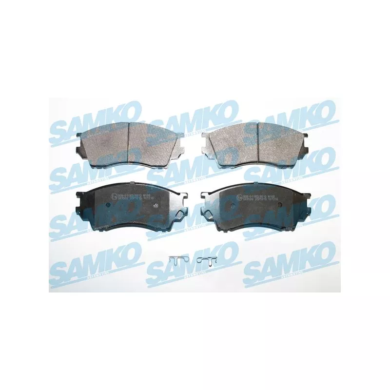 Jeu de 4 plaquettes de frein avant SAMKO 5SP1019