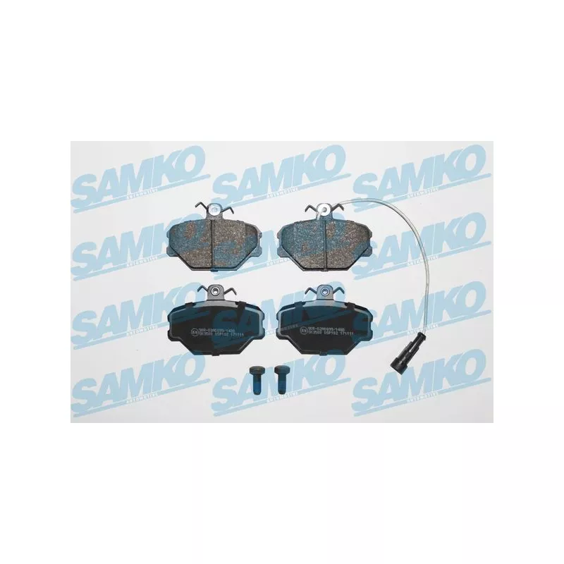 Jeu de 4 plaquettes de frein avant SAMKO 5SP102
