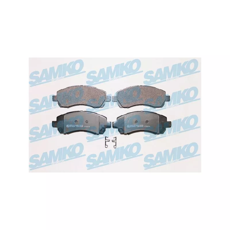 Jeu de 4 plaquettes de frein avant SAMKO 5SP1025