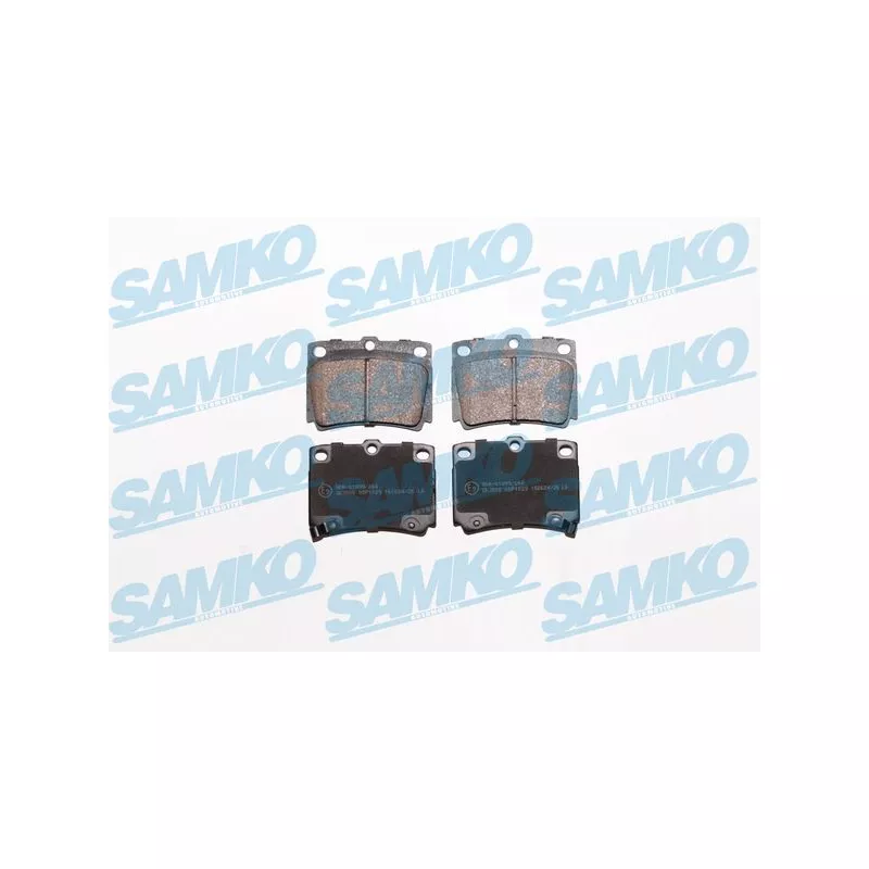 Jeu de 4 plaquettes de frein arrière SAMKO 5SP1029