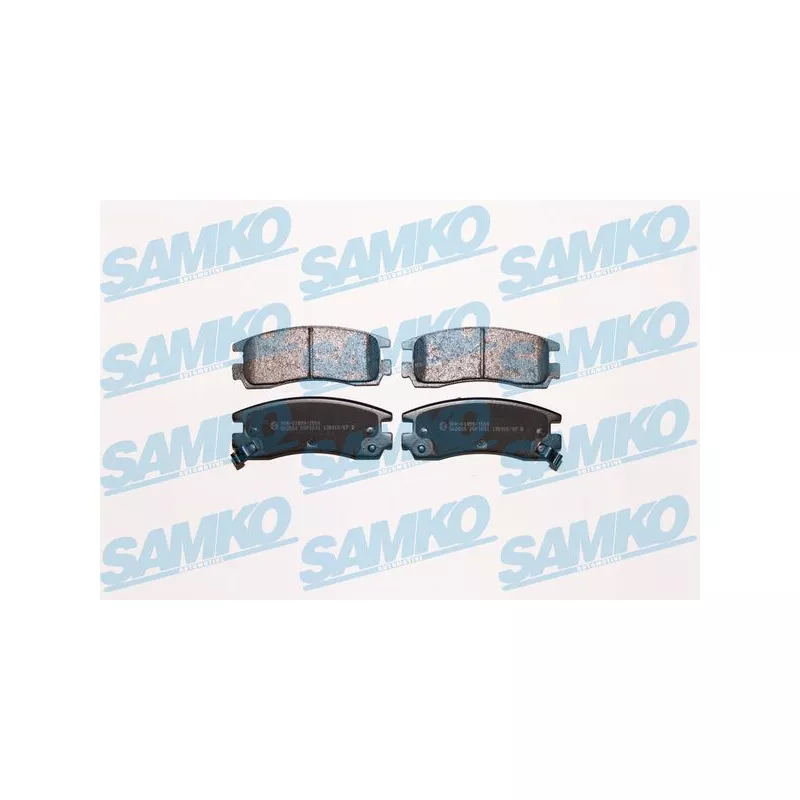 Jeu de 4 plaquettes de frein arrière SAMKO 5SP1031